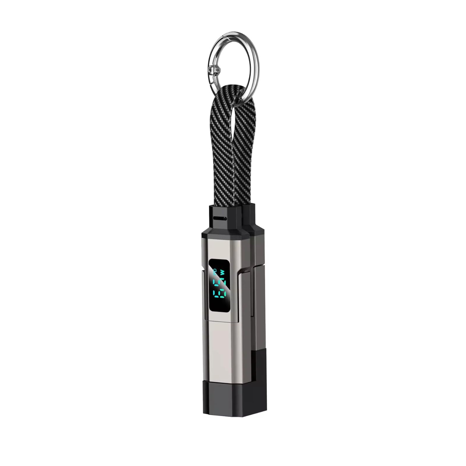 WISTAR 4-in-1 Keychain Cable 65W PD3.1 Fast Charge 40Gbps Data Transfer Digital Display 0.2m Portable for IOS/Phone/Laptop-image-18