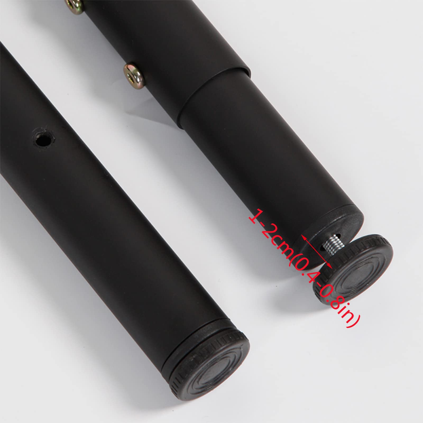 Regulowane nogi zaciskowe w kształcie litery F, metalowe teleskopowe nogi stołowe, metalowe żelazne nogi do biurka do jadalni, swobodna regulacja w zakresie 65-95 cm, do konsoli stolika kawowego DIY
