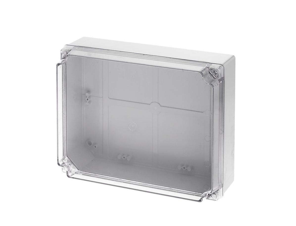 PLASTIC ELECTRICAL JUNCTION BOX 190 X 145 X 80 TRANSPARENT DOOR