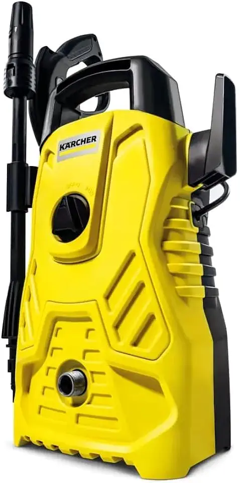 Kärcher Lavadora de Alta pressão Compacta 1500 PSI 1400W 300L/h para Casa Quintal Carro Moto com Aplicador de Detergente e Lança Regulável Amarela - 110v
