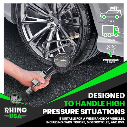 Rhino Usa INFLTR-GAUGE-P Tire Inflator With Pressure Gauge thumb #4