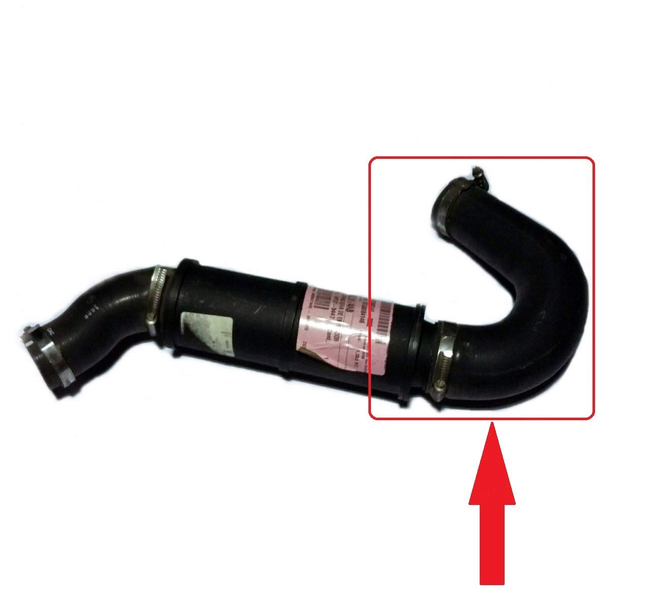 Compatibile/ricambio per tubo intercooler turbo Jeep CHEROKEE 2.8 CRD 2008-2013 177HP, 200HP 55038014AB