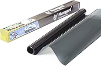 Vista 9 de Película tintada para ventana de automóvil, rollo de 20% VLT negro, ajuste universal, ancho de 20 pulgadas x largo 20 pies de largo, rollo