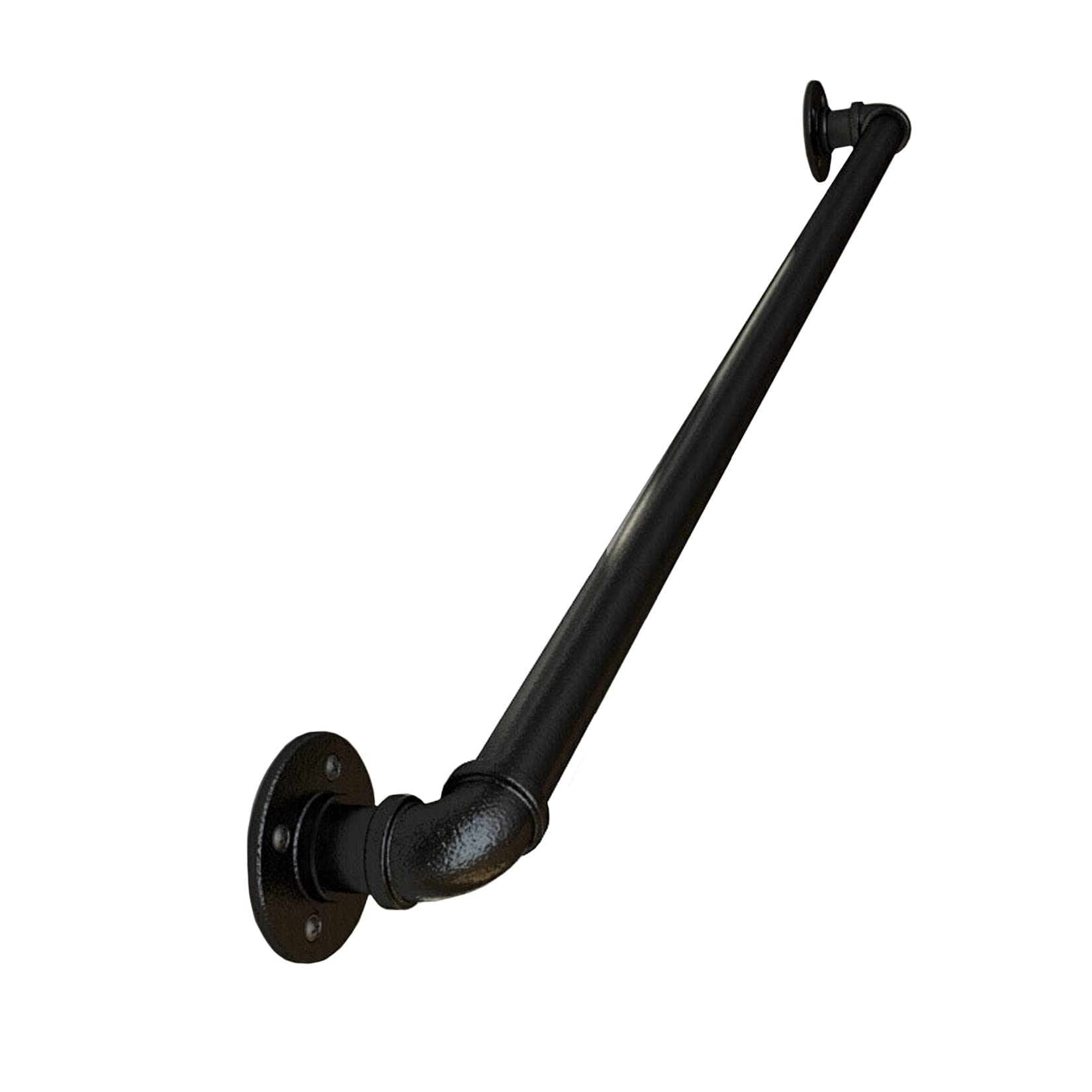 Rampe d'escalier en laiton chic de 350 cm, garde-corps élégant en fer pour intérieur