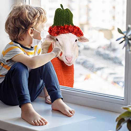 Goat Sticker Wall Decal Cute Goat With Hat Scarf Wall Decor Sticker Funny Animal Sticker For Wall Window Kids Room Kitchen Bathroom Fridge Closet Sticker Decor #TOP4