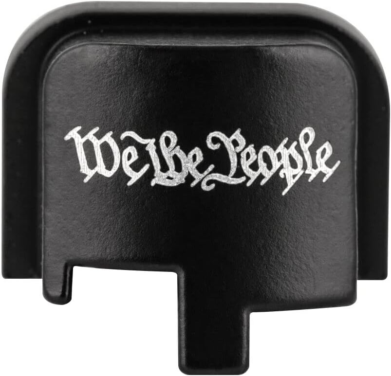 Laser Engraved Aluminum Rear Cover Slide Back Butt Plates for 9mm .40 Taurus Millennium PT111/PT140 G2, G2C, G3, G3C, G3XL, G2S, G3S Accessories, We The People Text : Sports & Outdoors