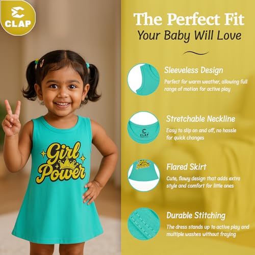 Image of CLAP Baby Girl's Midi Dress (Pack of 4)