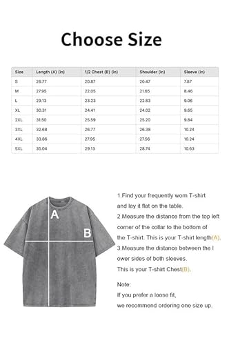 COOZEBRA Camisetas Vintage Acid Wash T-Shirt Hombres Mujeres, Camiseta Personalizada con Tu Diseño, Camisetas Personalizadas Frente Espalda