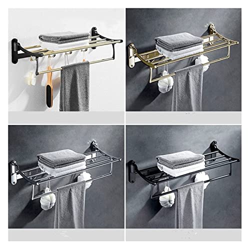 Porte-serviettes pliant en laiton pour petits espaces humides - 2