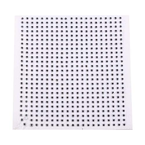 Fly Eyes Fish Lure,Flashabou Fly Tying Material,500pcs Fishing Lure 3D Eyes Waterproof Fishing Eyes Baits DIY Tackle Accessory 3/4/5mm(4mm-Silver) by Tbest - Image 7