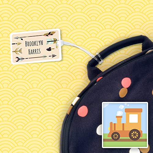Durable Large Luggage & Bag Tag Train Design2