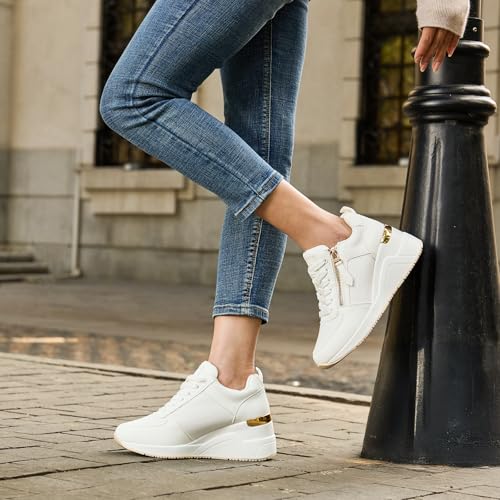 Image of High Heel Wedge Sneakers for Women