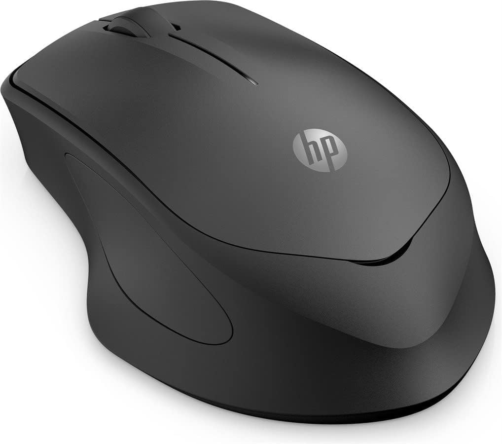 HP - PC Souris Silent 280 M sans Fil, Technologie LED Bleue, réduction du Bruit jusqu'à 90%, 3 Boutons et Roulette de Glissement, Design Ergonomique, récepteur Nano Inclus, Design Moderne, Bleu