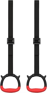 Anéis de ginástica Fitness Swings Anéis de mão Adultos Crianças Pull-ups Anéis de barra até 150KG Anéis da barra oscilante,Anéis de alça de barra horizontal,alça de anel infantil,barra horizontal de pull-ups,barra de pull-ups Black&Red