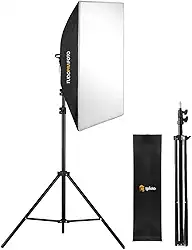 Kit 1 Softbox 50x70 TUDOPRAFOTO Bivolt + Tripé