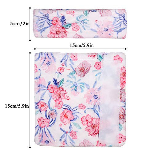 Image of Baby Car Seat Belt Covers, Floral Stroller Seat Strap Covers, Car Seat Straps Shoulder Pads for Girls Boys, Mink Seat Belt Protectors for Car Seats /Pushchair, for Kids Newborn Infants Toddlers