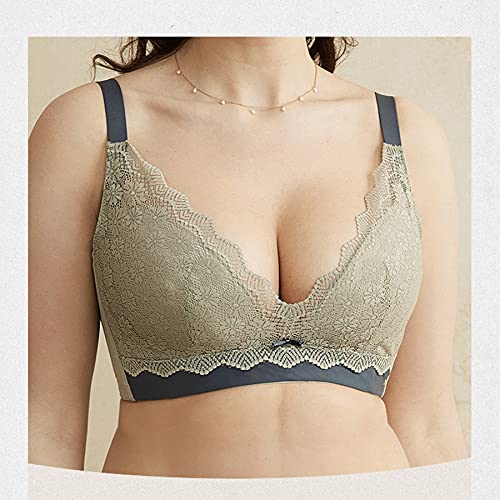 Soutien-gorge push-up sans armatures, bralette en dentelle WENJUN taille 75E - 3