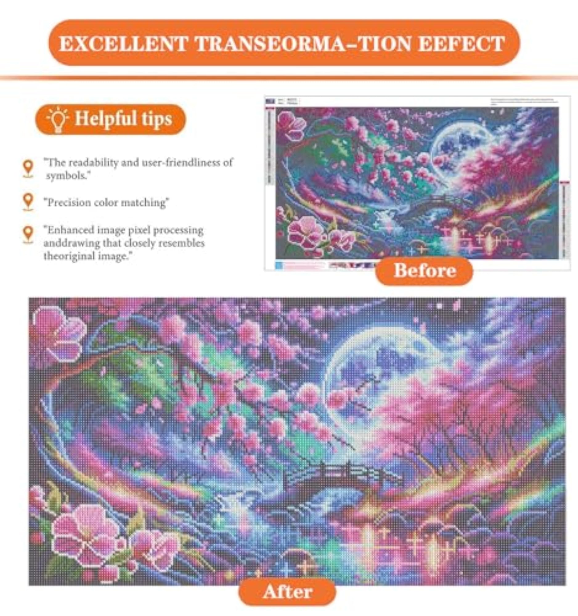 Large Diamond Art Kits for Adults, DIY Landscape Decor