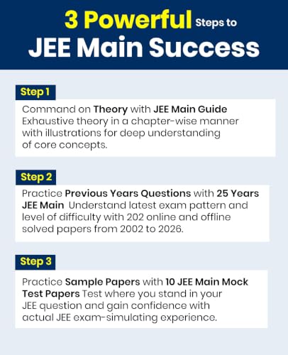 Image of MTG 25 Years (2026-2002) JEE MAIN PYQ Book | 202 Chapter-wise Topic-wise Previous Years Solved Papers Physics, Chemistry & Mathematics For 2027 Exam ... Analysis & Concept Repetition Tracker