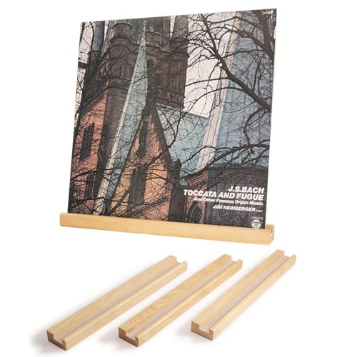 Telinego 3-Pack Wooden Vinyl Record Wall Shelves
