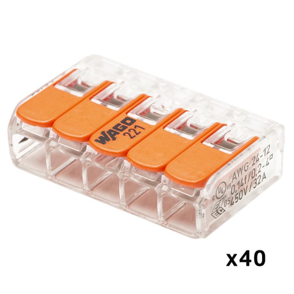 WAGO - S221 200 morsetti per connessione rapida 2,3 e 5 entrate per fili flessibili e rigidi