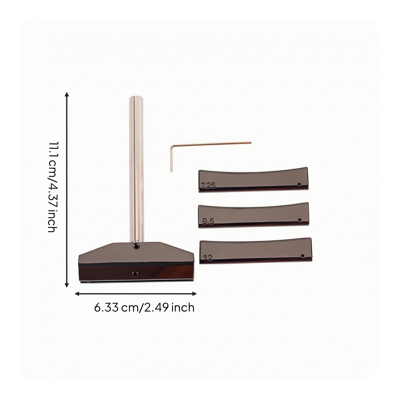 Herramienta para Diapasón con Placas Profesional, Herramienta Diapasón con Llave Hexagonal, Ergonómico, para Taller