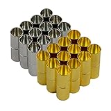 . Farbe: Silber und Glod Sharplace 24 Sets Silber Und Gold überzogene Leder Kumihimo Magnetverschluss Schmuck DIY