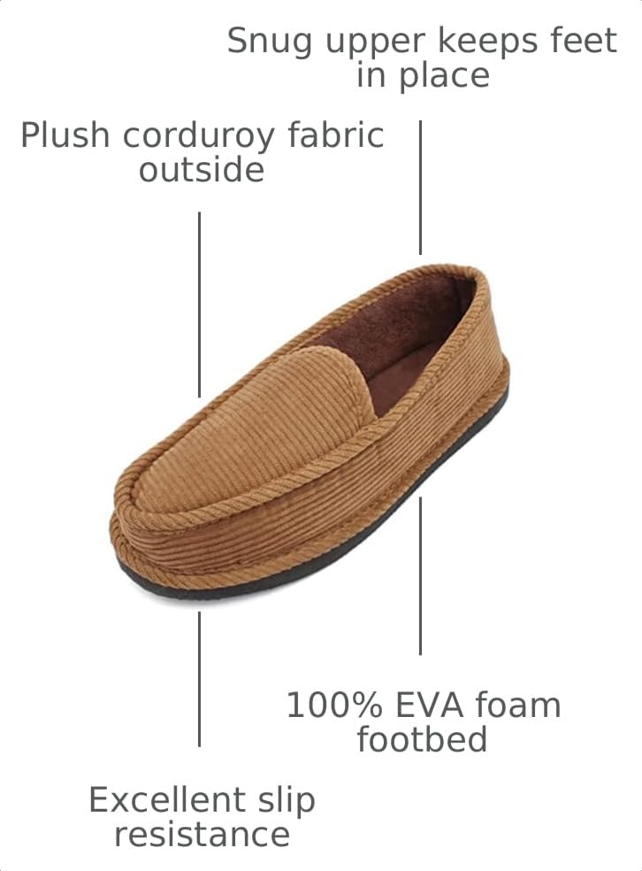 Image of Bright Men's Corduroy House Slippers