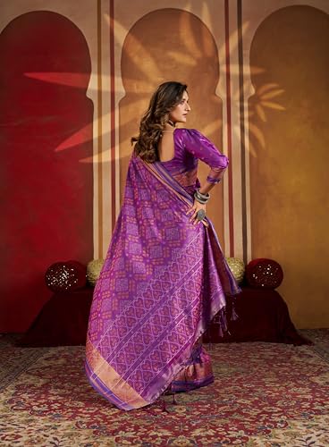 Image of MADHUHANSH Women's Cotton Silk Saree with Unstitched Blouse Piece Zari Weave and Floral Pattern | Heavy Embroidery Saree for Women | Interview Saree for Women | Readymade Blouse with Saree Set