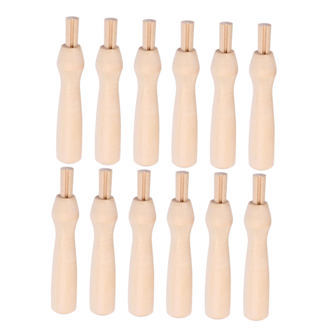 HAPINARY DIY Needle Felting Kit 15pcs Wooden Handles Felting Craft Tools Replacement Handles for Punch Needle