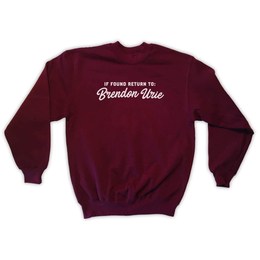 Outsider. Men's Unisex If Found Return to Brendon Urie Sweatshirt