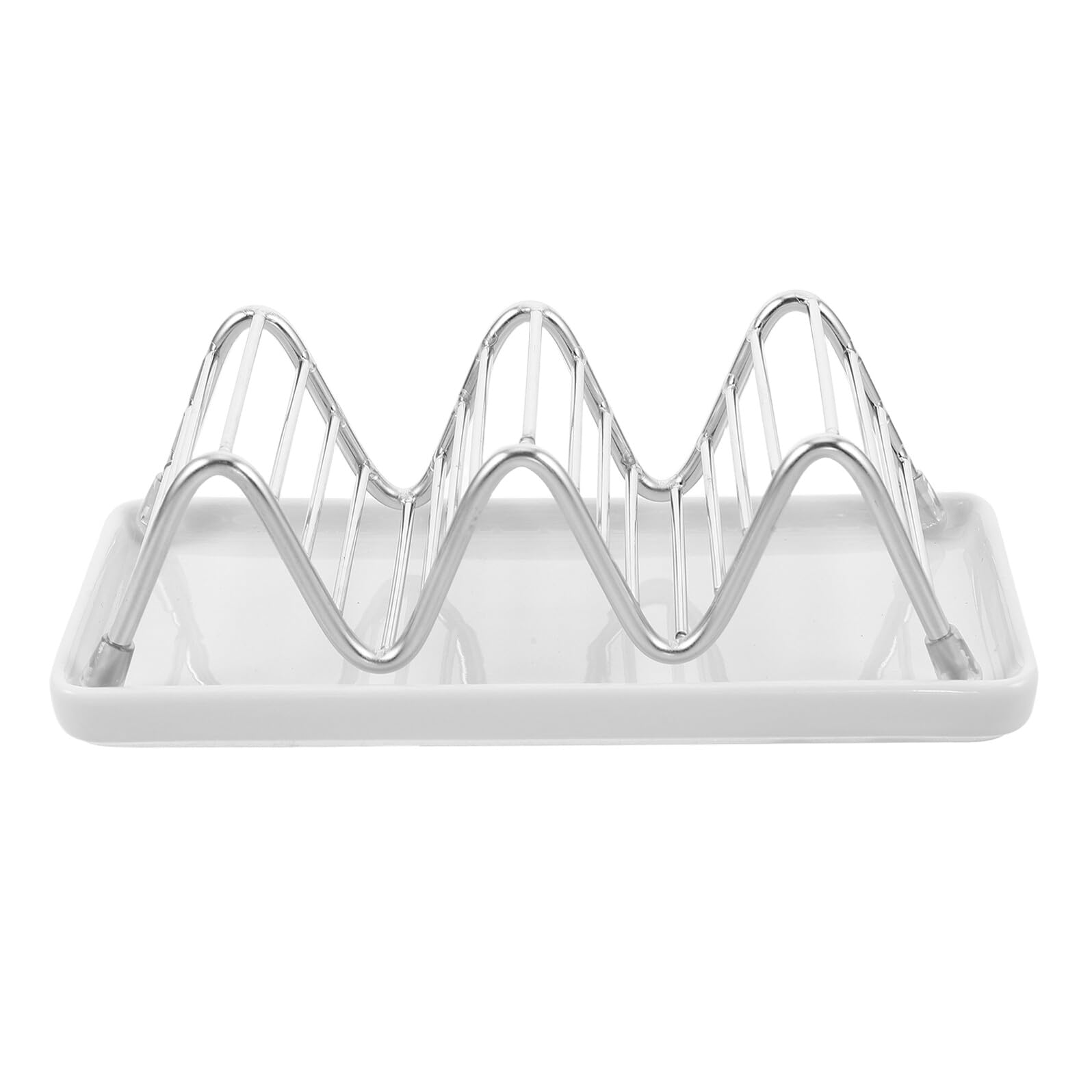 Jabonera de Baño Pequeña de Acero Inoxidable con Sistema de Drenaje y Estructura Que Ahorra Espacio para Encimera Hogar