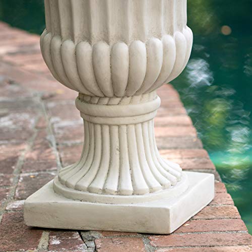Christopher Knight Home Antique Urn Planter, 26", White #TOP4