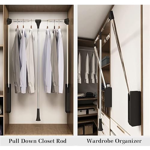 Tringle de penderie rétractable télescopique pour ranger les vêtements froissés