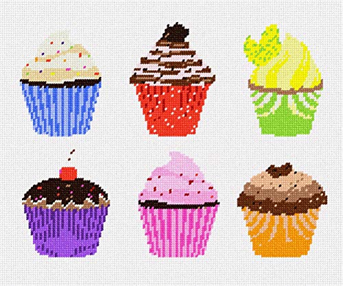 Pepita Needlepoint kit: Cupcake Medley, 12