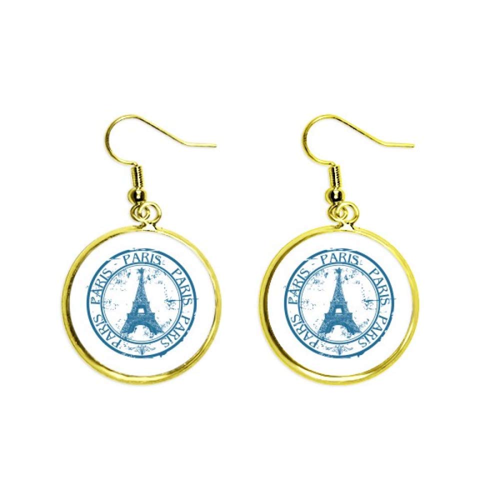Pendientes de Torre Eiffel en oro parisino para mujer estilo clasico chic 2