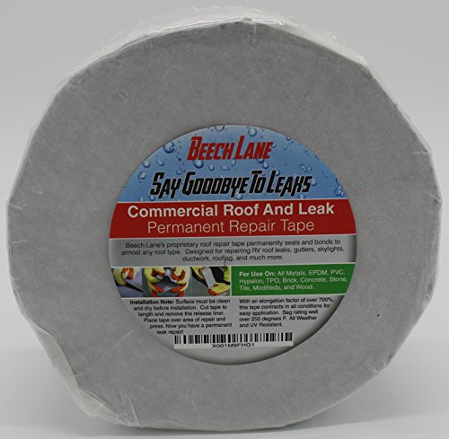 Beech Lane RV White Roof Sealant Tape 4" x 30', Permanently Stops Camper Roof Leaks, Installation, UV and Weatherproof Sealant, Self Priming Tape Creates an Instant Seal - Thumbnail 2