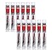 Pentel Refill Ink for EnerGel Liquid Gel Pen, 0.5mm, Needle Tip, Red Ink, Box of 12 (LRN5-B-12)