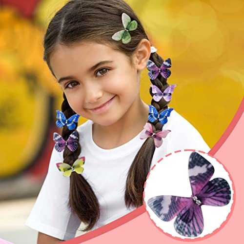 Elane 20 Pcs Colorful Mini Butterfly Clips For Girls,Small Butterfly Hair Clips,Moving Butterfly Hair Clips For Girls #TOP4