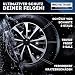 WERKTHOR Premium Radkappen 13-16 Zoll - Radkappen 15 Zoll 4er Set in Schwarz/Silber für idealen Felgenschutz - Schlagfest & bruchsicher - Autofelgen Radblenden