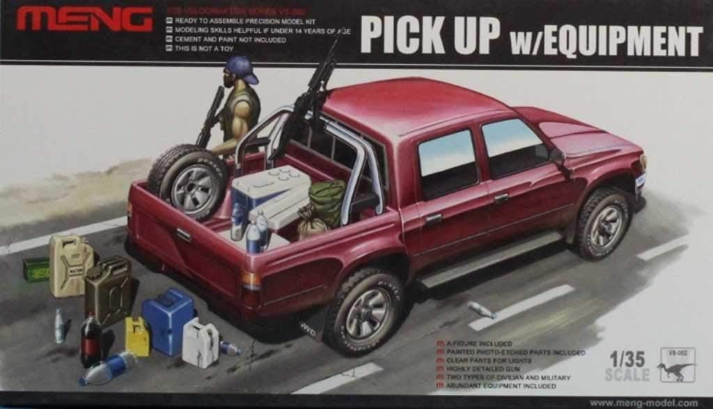 MENG 1:35 Pick Up with Equipment - Plastic Model Kit #VS002