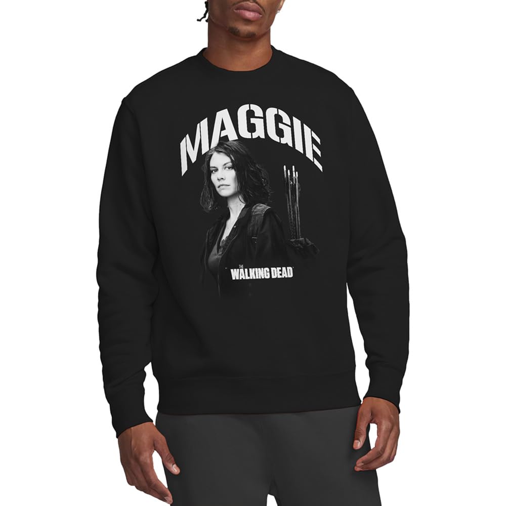 The Walking Dead Maggie Mono Unisex Sweatshirt, Black, XX-Large