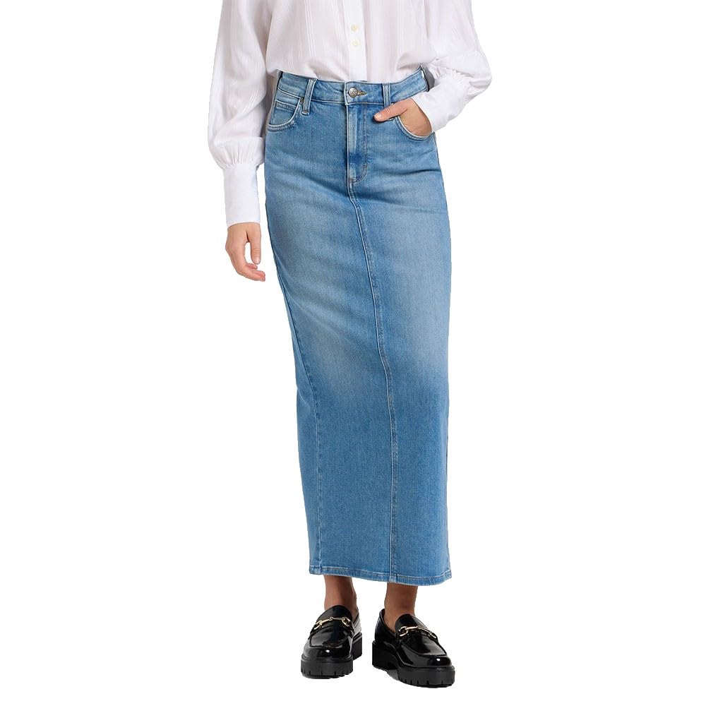 LEE - Gonna - Vestibilità Regular - Back Slit Maxi Skirt - Violet Bloom