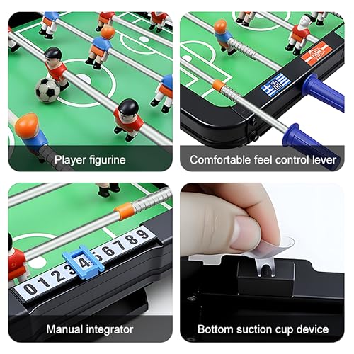 Image of Cockatoo Plastic Material Indoor Soccer Game for Boys & Girls, Indoor Foosball Game with 6 Handles, 12 Players, 2 Balls, 2 Scorers and 2 Goal Box, Size: 36.6 x 37 x6 CM