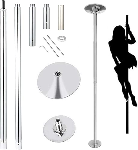 AYCDL Portable Dance Pole Adjustable 45mm Professional Stripper Pole Portable Dance Pole Detachable Dancer Pole Kit for Beginners Fitness Exercise