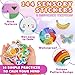 Fuyoooo 144 Pcs Calm Anxiety Sensory Stickers Textured Sensory Strips Stickers Mindfulness Relief Mental Health Rainbow Apple Animals Anxiety Relief for Adults Office Desk Supply