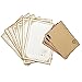 QingLanJian Vintage Kraft Paper Writing Paper with Envelopes Stationary Sets-48 Sheets and 30 AirMail Envelopes,White