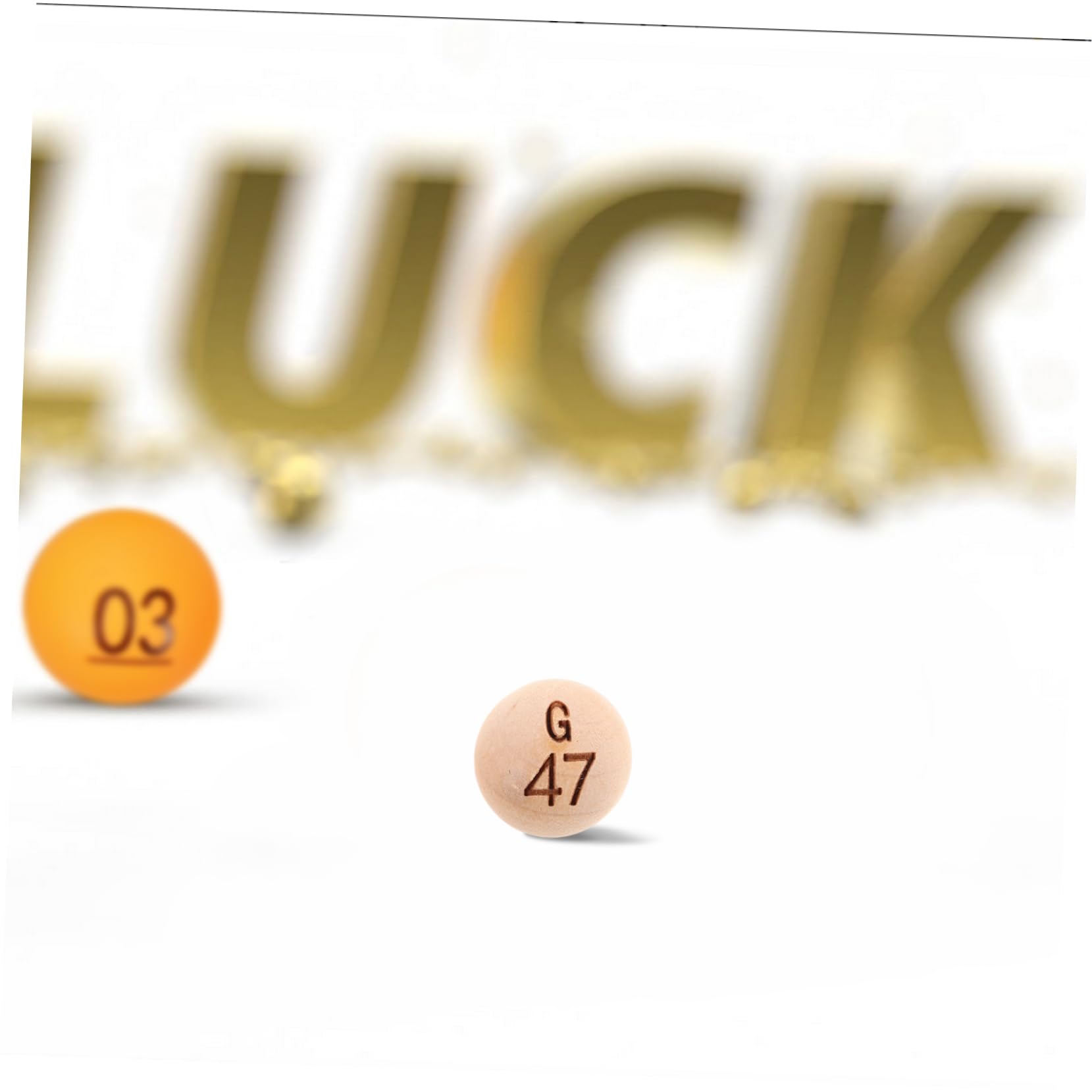Supvox 75-Teiliges Bingo Kugeln Set Aus Massivholz Nummerierte Loskugeln FüR Tombola Familienfeiern Und SpielzubehöR