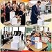 3 Pcs Cardboard Ballot Box, 5.9 x 5.9 x 11.8 Inch Suggestion Boxes with Slot, Cardboard Donation Box for Fundraising, White Glossy Raffle Boxes with Removable Header for Collecting Card Voting Contest