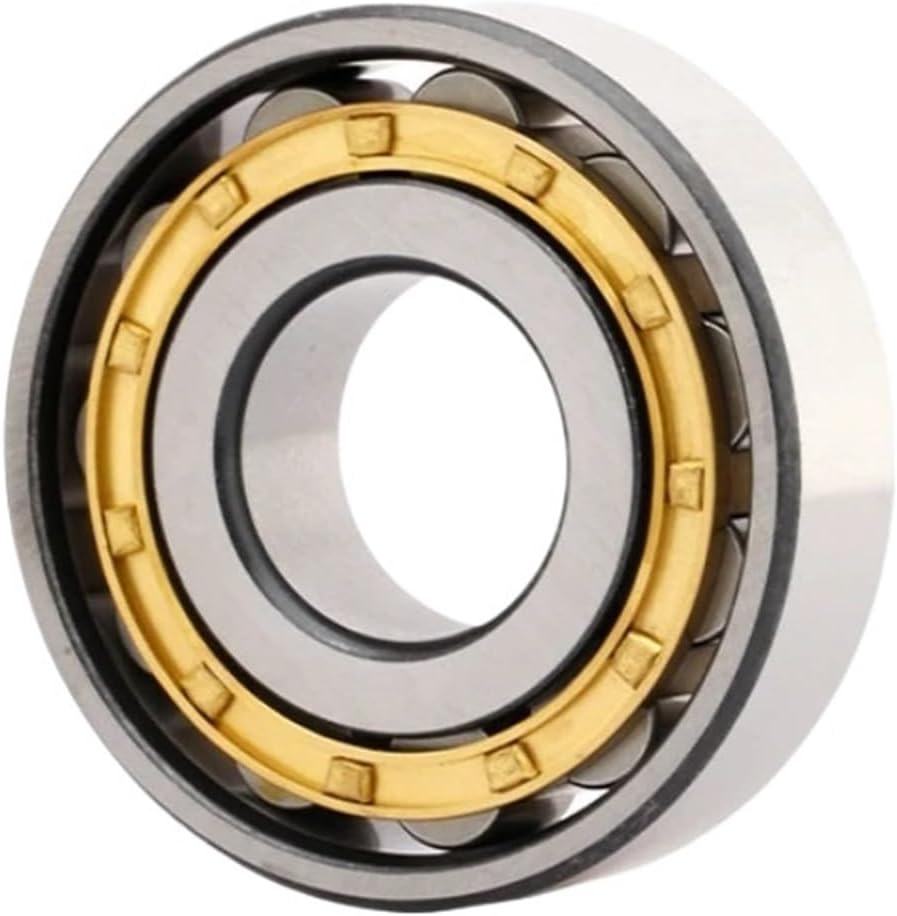 1 PCS Single Row Cylindrical Roller Bearing N202EM N203 204 205 206 207 208 209 210EM Copper cage Motor high Speed and Low Speed (Color : Low Speed, Size : N203EM 17X40X12)